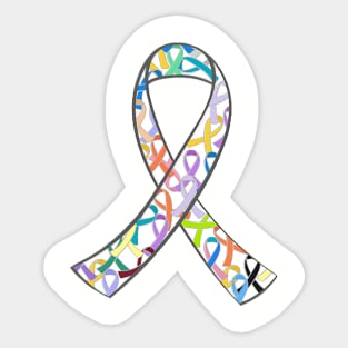 Awareness Ribbon - All Cancers Sticker